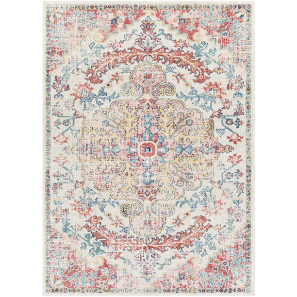 MUT2323-679 6 ft. 7 in. x 9 ft. Murat Machine Woven Rectangle Rug - Multi Color