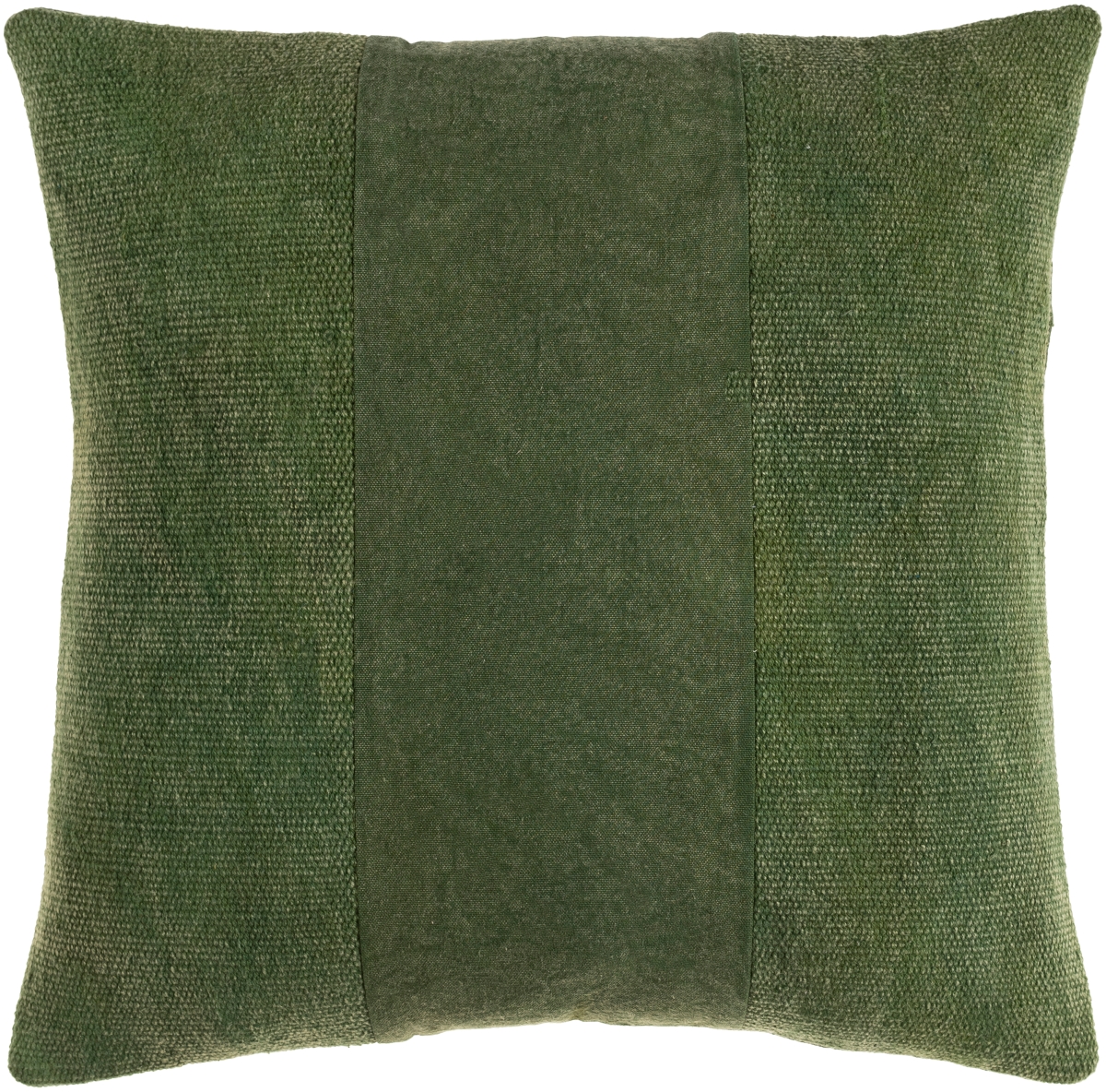 WSS003-2020P 20 x 20 in. Washed Square Woven Pillow Kit, Medium Green