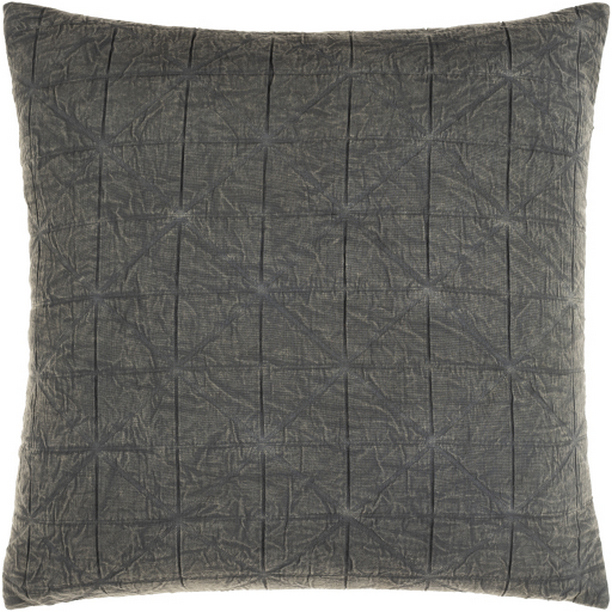 WAO002-1818D 18 x 18 in. Winona Woven Pillow Kit - Medium Gray