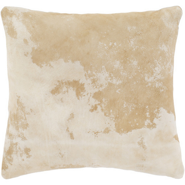 KAA002-2020D 20 x 20 in. Kansas Leather Pillow Kit - Butter & Camel