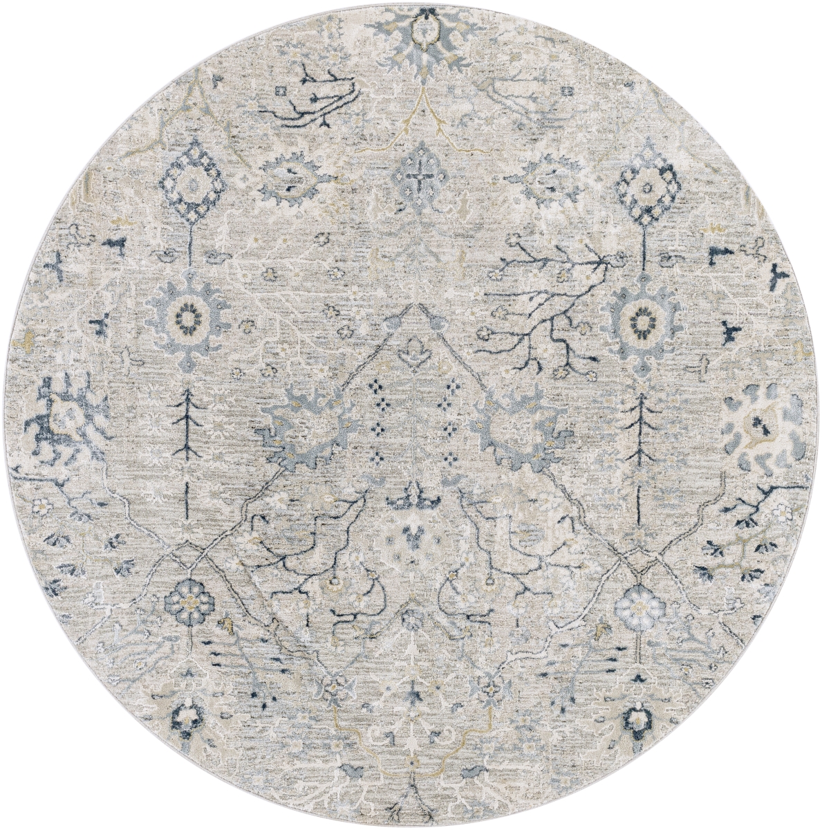 BWK2316-67RD 6 ft. 7 in. Brunswick Machine Woven Round Rug, Multi Color
