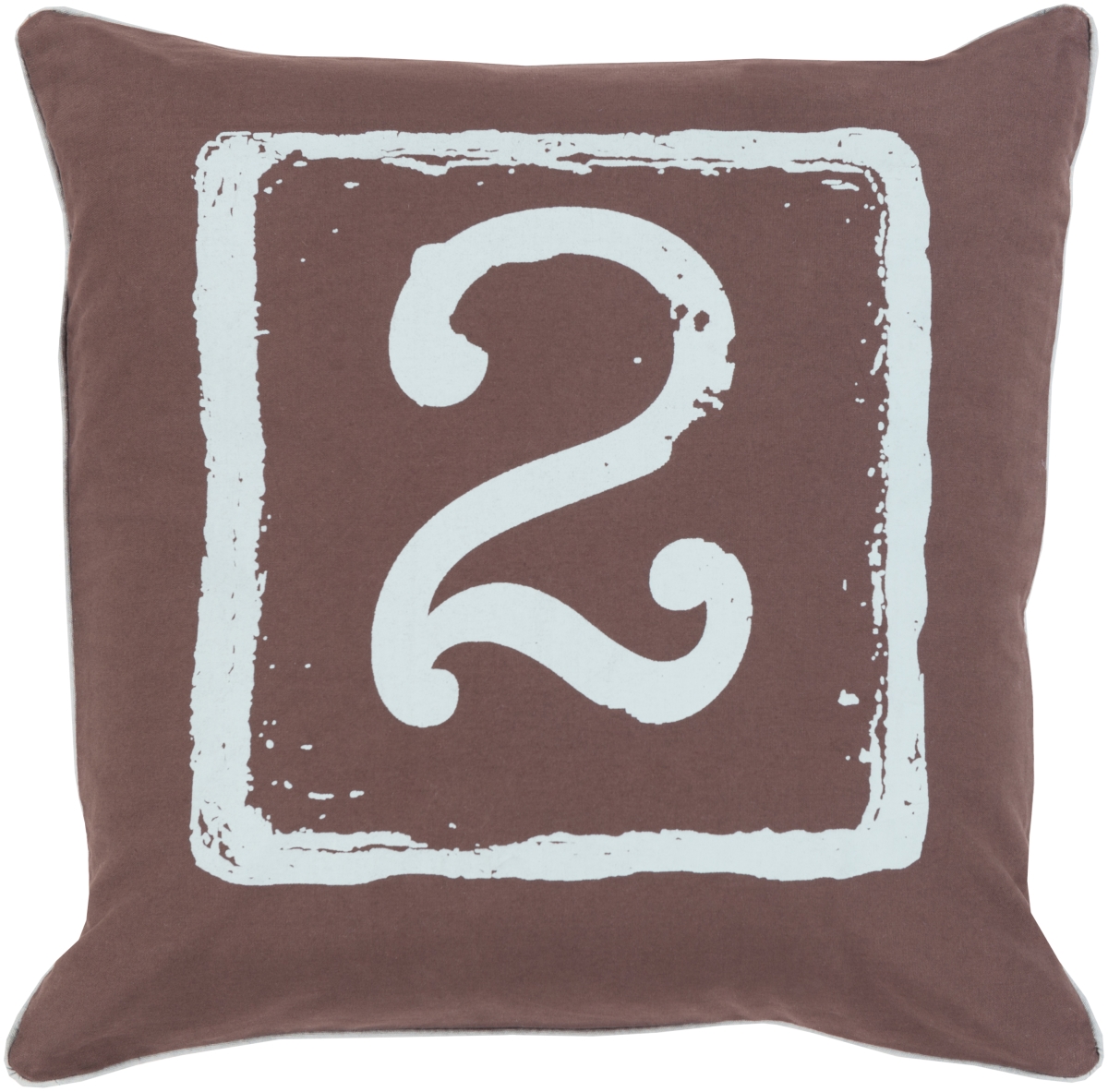 BKB048-2222D 22 x 22 in. Big Kid Blocks Pillow Kit, Black & Ice Blue