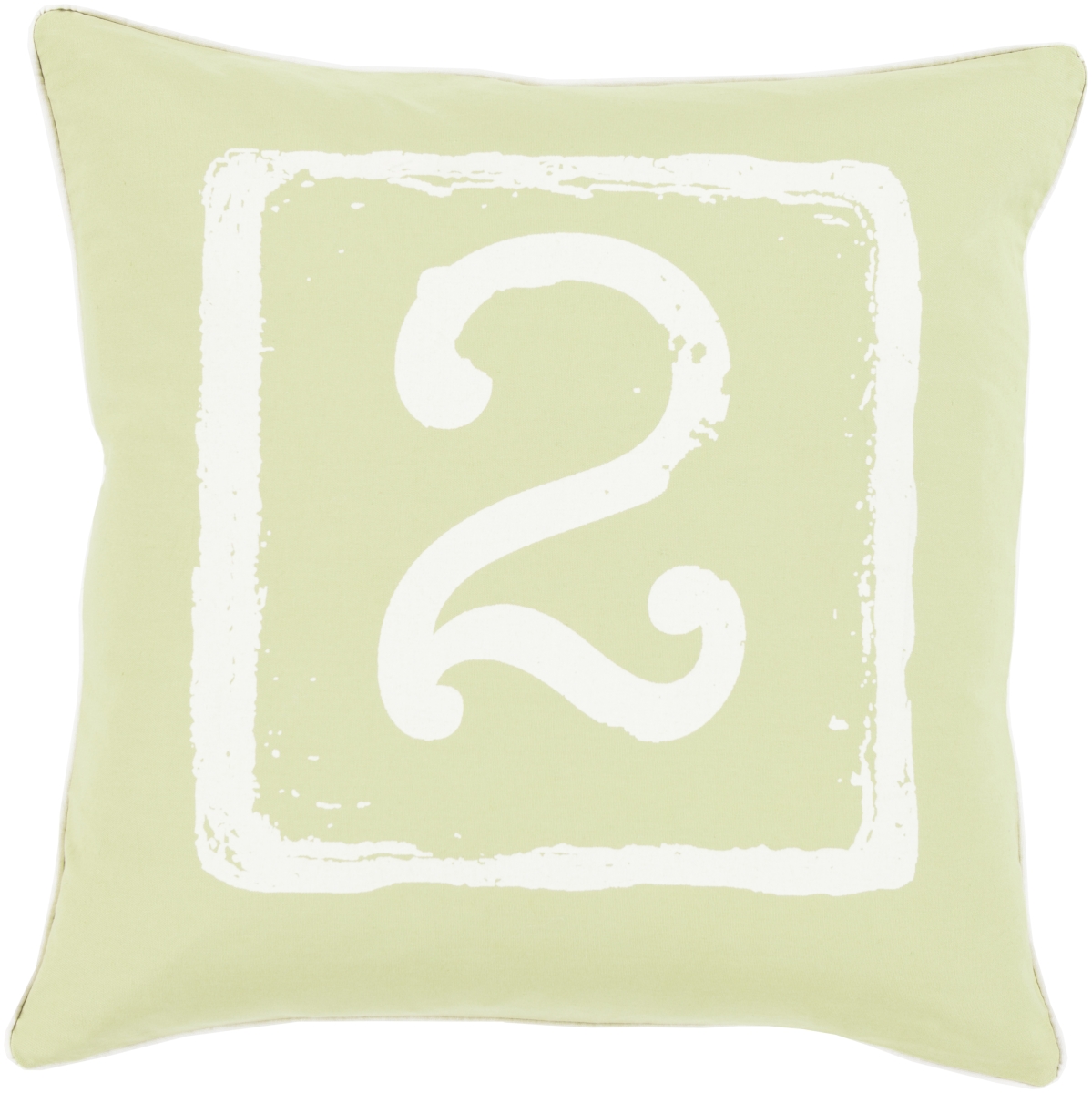 BKB049-2020P 20 x 20 in. Big Kid Blocks Square Pillow Kit, Light Olive