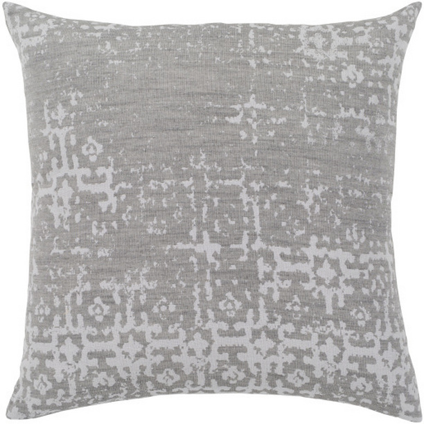 ASR002-2020P 20 x 20 in. Abstraction Woven Pillow Kit - Light Gray & White