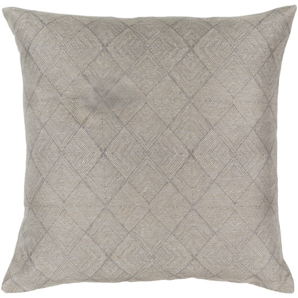 Picture of Surya MSA002-1818D 18 x 18 in. Messina Woven Pillow Kit - Medium Gray&#44; Metallic & Champagne