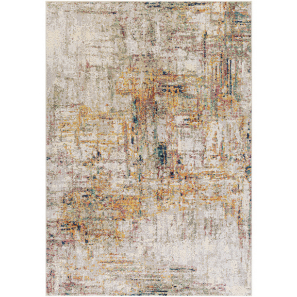 ILS2300-5373 5 ft. 3 in. x 7 ft. 3 in. Illusions Machine Woven Rectangle Rug - Multi Color