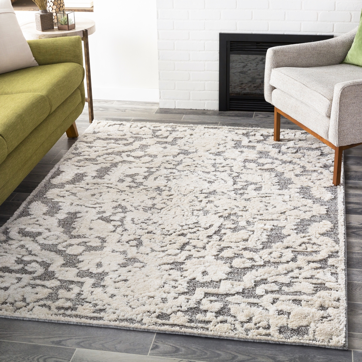 LMS2306-5373 5 ft. 3 in. x 7 ft. 3 in. La Maison Machine Woven Rectangle Traditional Area Rug, Multi Color