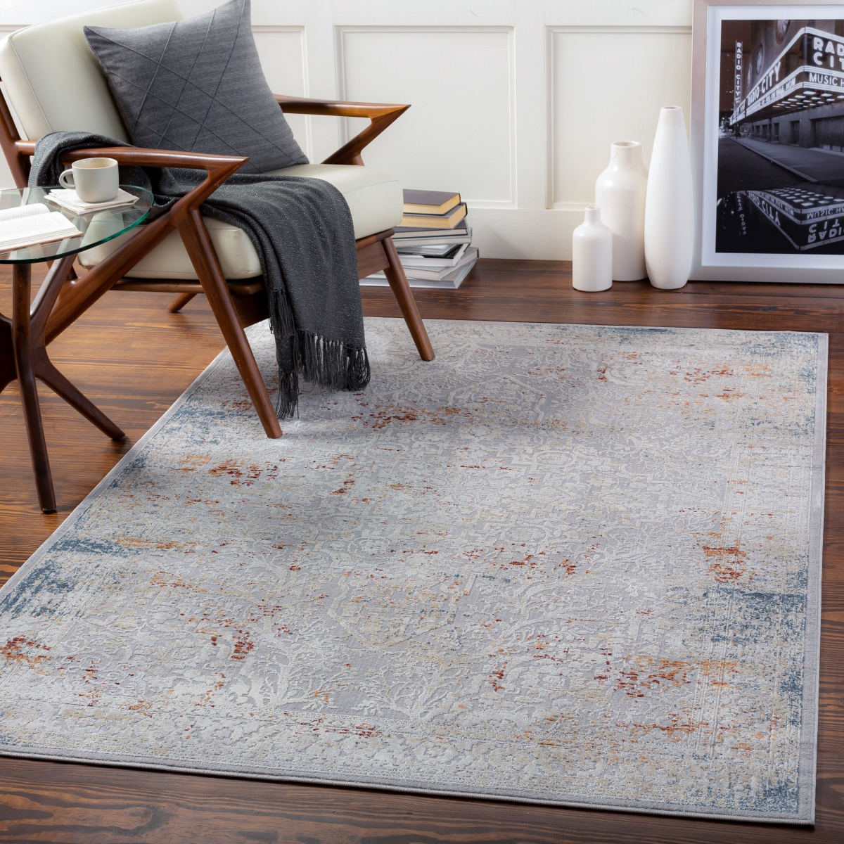 NLD2316-912 9 x 12 ft. Norland Machine Woven Rug, Multi Color