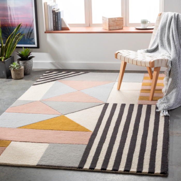 EMM2302-810 8 x 10 ft. Emma Hand Tufted Rug, Multi Color