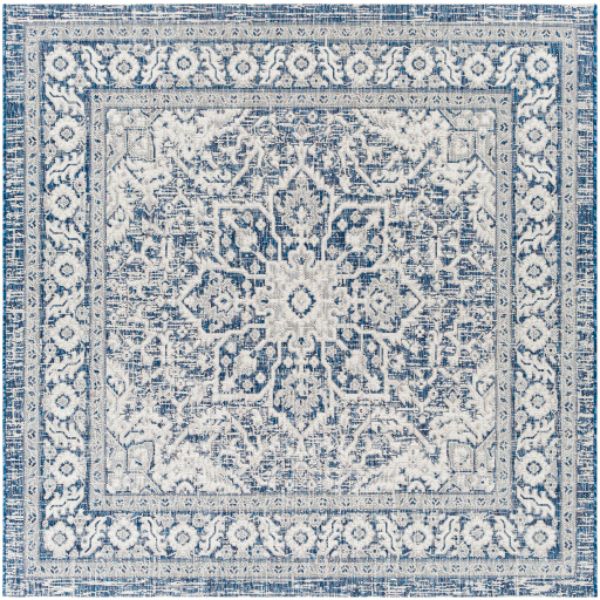 EAG2336-710SQ 7 ft. 10 in. Eagean Machine Woven Square Rug - Multi Color