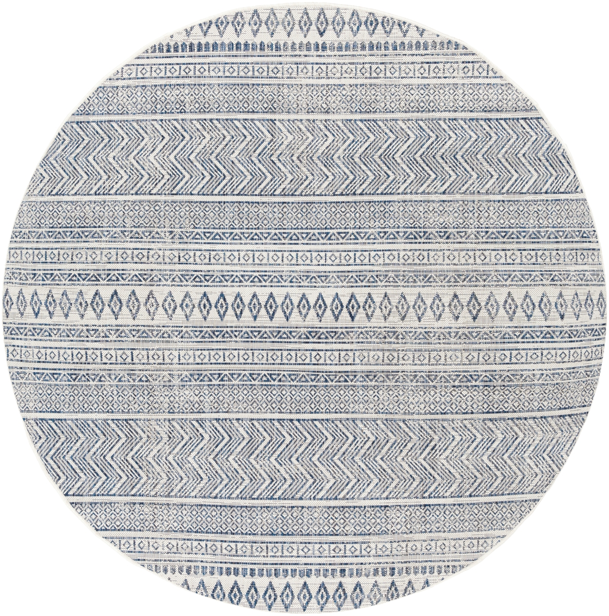 EAG2344-67RD 6 ft. 7 in. Eagean Global Round Rug, Multi Color