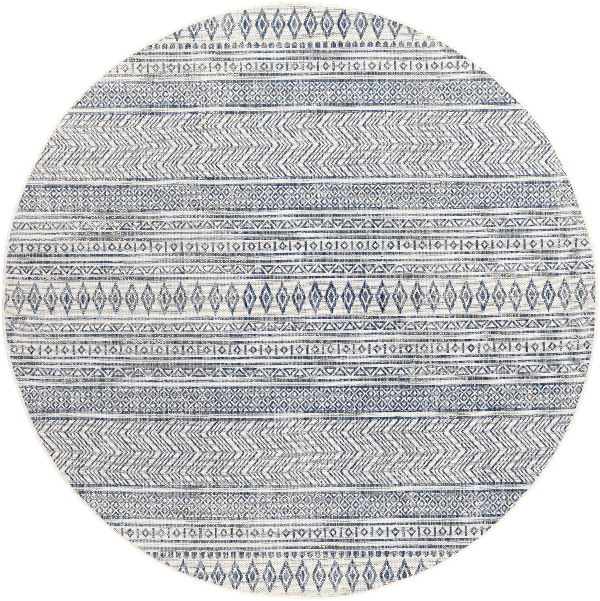 EAG2344-710RD 7 ft. 10 in. Eagean Global Round Rug, Multi Color