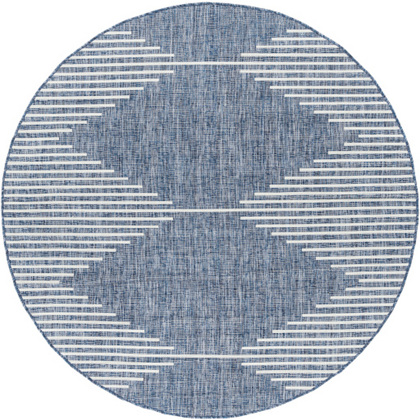 EAG2350-67RD 6 ft. 7 in. Eagean Machine Woven Round Rug - Multi Color