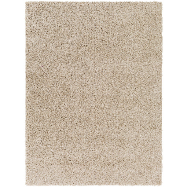 BLI2303-537 5 ft. 3 in. x 7 ft. Bliss Machine Woven Shag Rectangle Rug - Beige