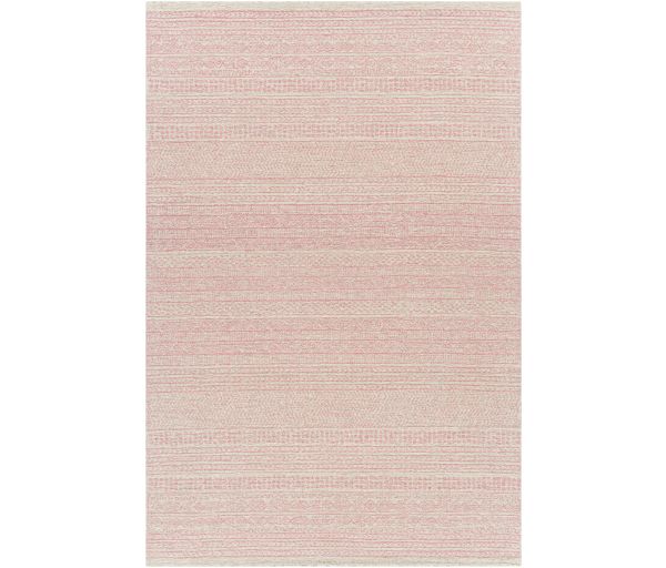 MAR2324-81012 9 x 12 ft. Maroc Hand Tufted Rectangle Rug - Rose, Medium Gray & Cream
