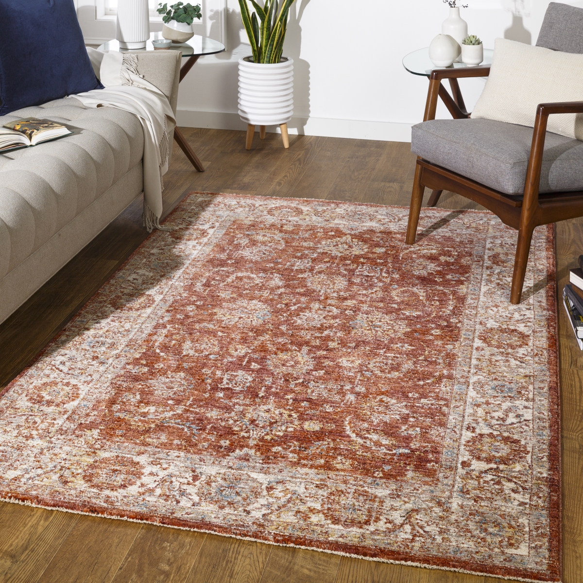 MBE2307-710103 7 ft. 10 in. x 10 ft. 3 in. Mirabel Rectangle Area Rug, Multi Color