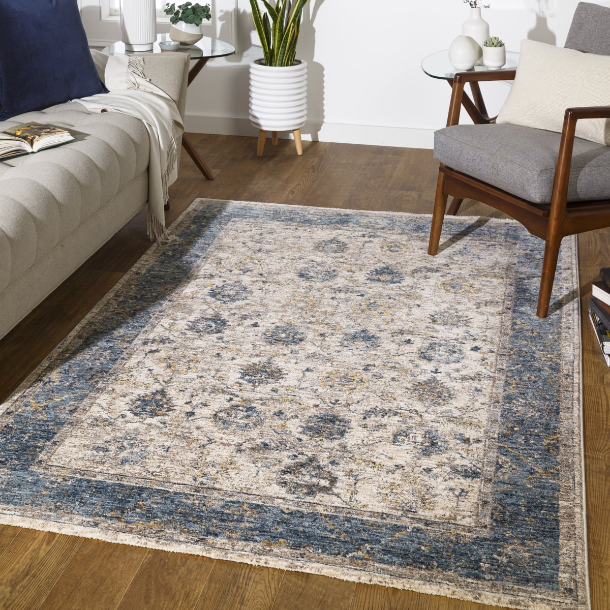 MBE2313-274 2 ft. 7 in. x 4 ft. Mirabel Machine Woven Rectangle Traditional Area Rug, Multi Color