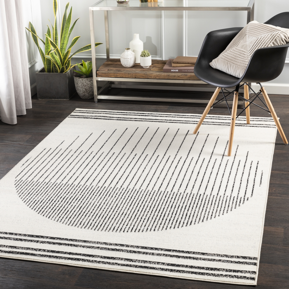 PSS2315-679 6 ft. 7 in. x 9 ft. Pisa Machine Woven Rectangle Rug