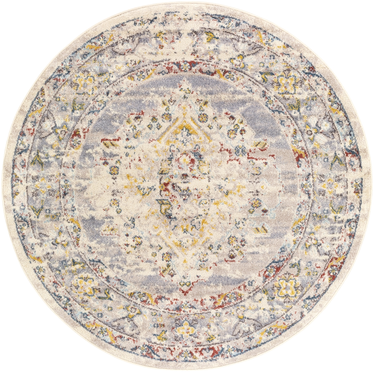 AKR2301-53RD 5 ft. 3 in. Ankara AKR-2301 Round Rug, Multi Color