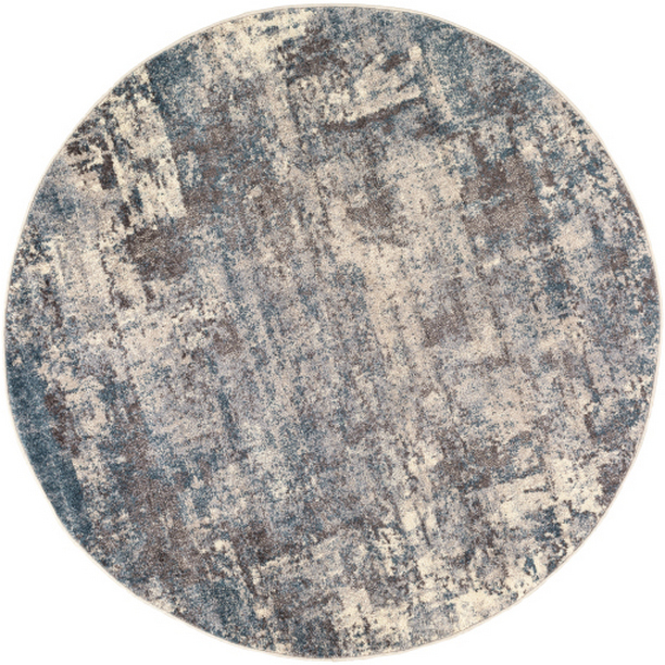 Ankara Collection Round Rug - Multi Color - 5 ft. 3 in. - Durable Polypropylene