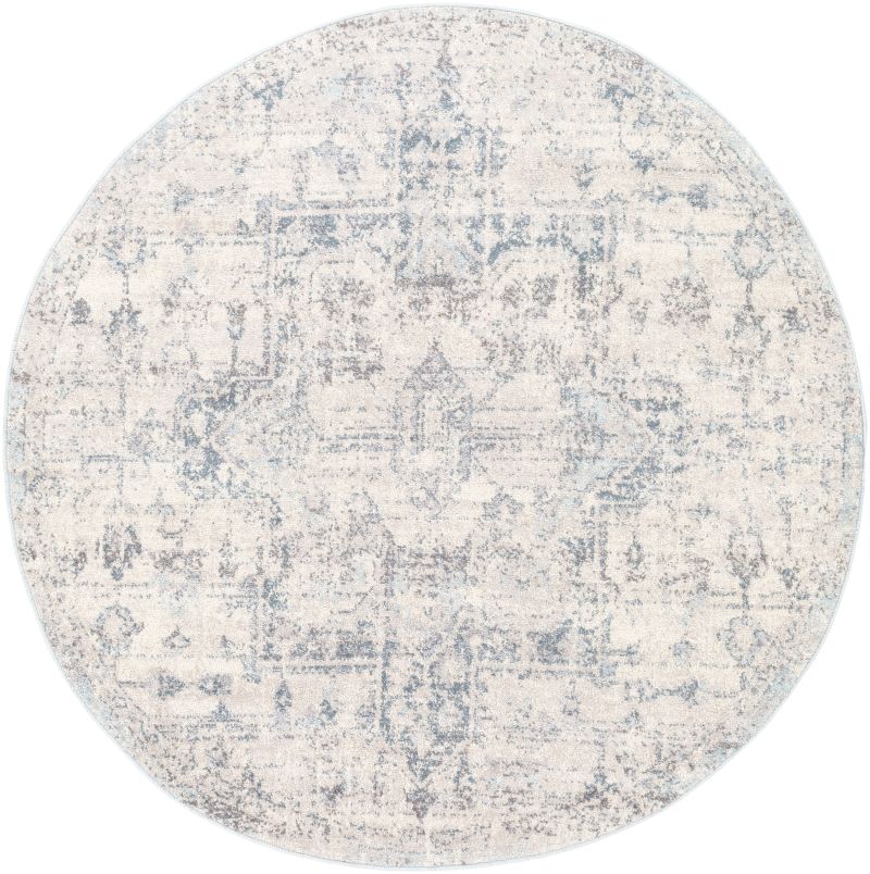 AKR2310-67RD 6 ft. 7 in. Ankara Traditional Machine Woven Round Area Rug, Multi Color