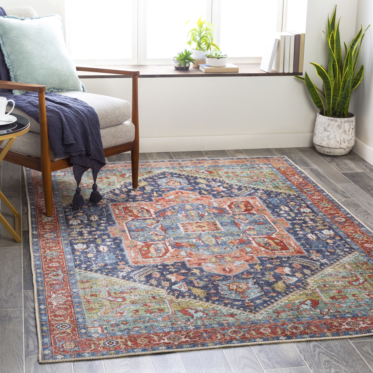 AML2311-81012 8 ft. 10 in. x 12 ft. Amelie Rectangle Area Rug, Multi Color