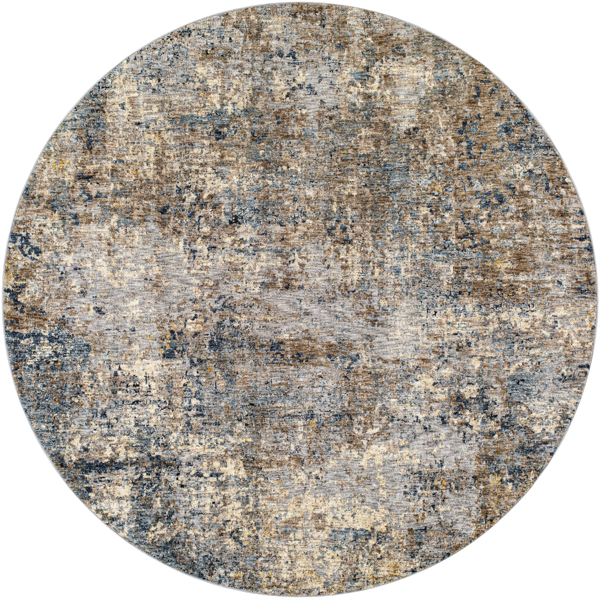 MBE2303-67RD 6 ft. 7 in. Mirabel Machine Woven Modern Round Area Rug, Multi Color