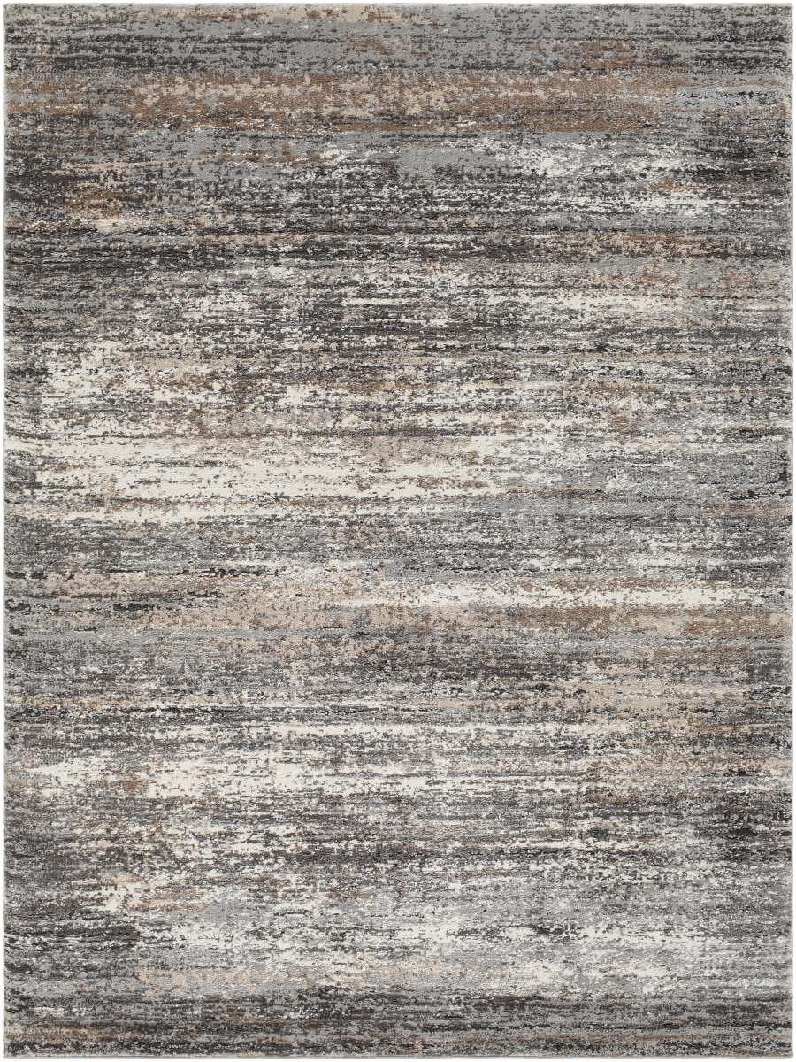 MTN2304-71010 7 ft. 10 in. x 10 ft. Montana Machine Wooven Rectangular Rug, Gray & Charcoal