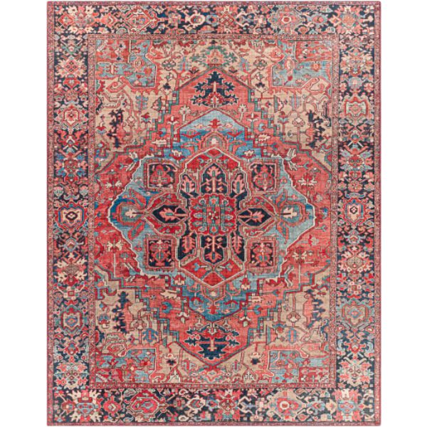 IRS2310-4SQ 4 ft. Iris Machine Woven Square Rug - Multi Color