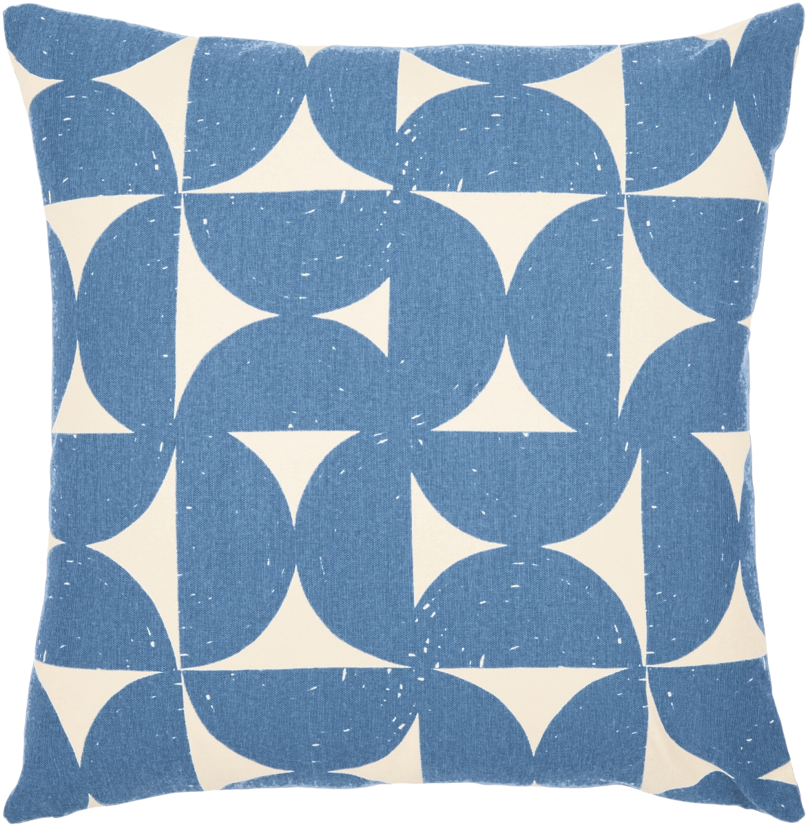 NTR003-1320 13 x 20 in. Natur NTR-003 Pillow Cover, Dark Blue & Cream