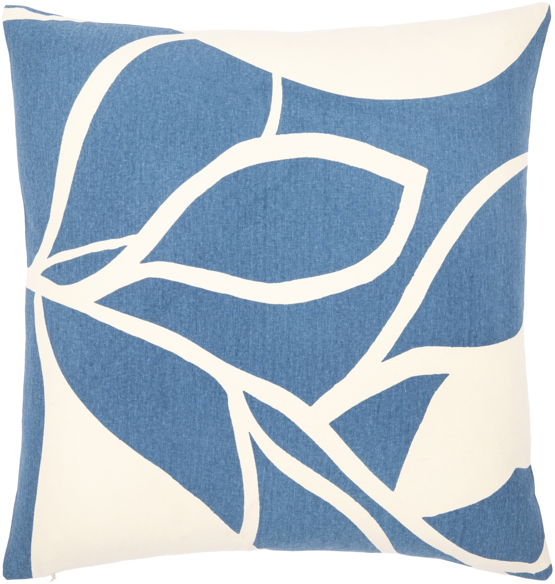 NTR013-1320 13 x 20 in. Natur NTR-013 Pillow Cover, Dark Blue & Cream