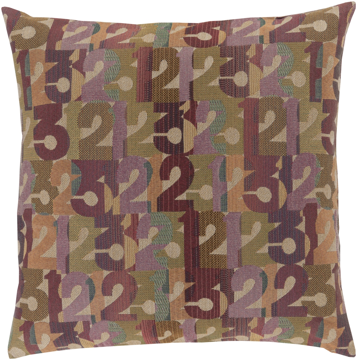 SHP001-1818D 18 x 18 in. Shoop Shoop Modern Jacquard Pillow Kit, Multi Color