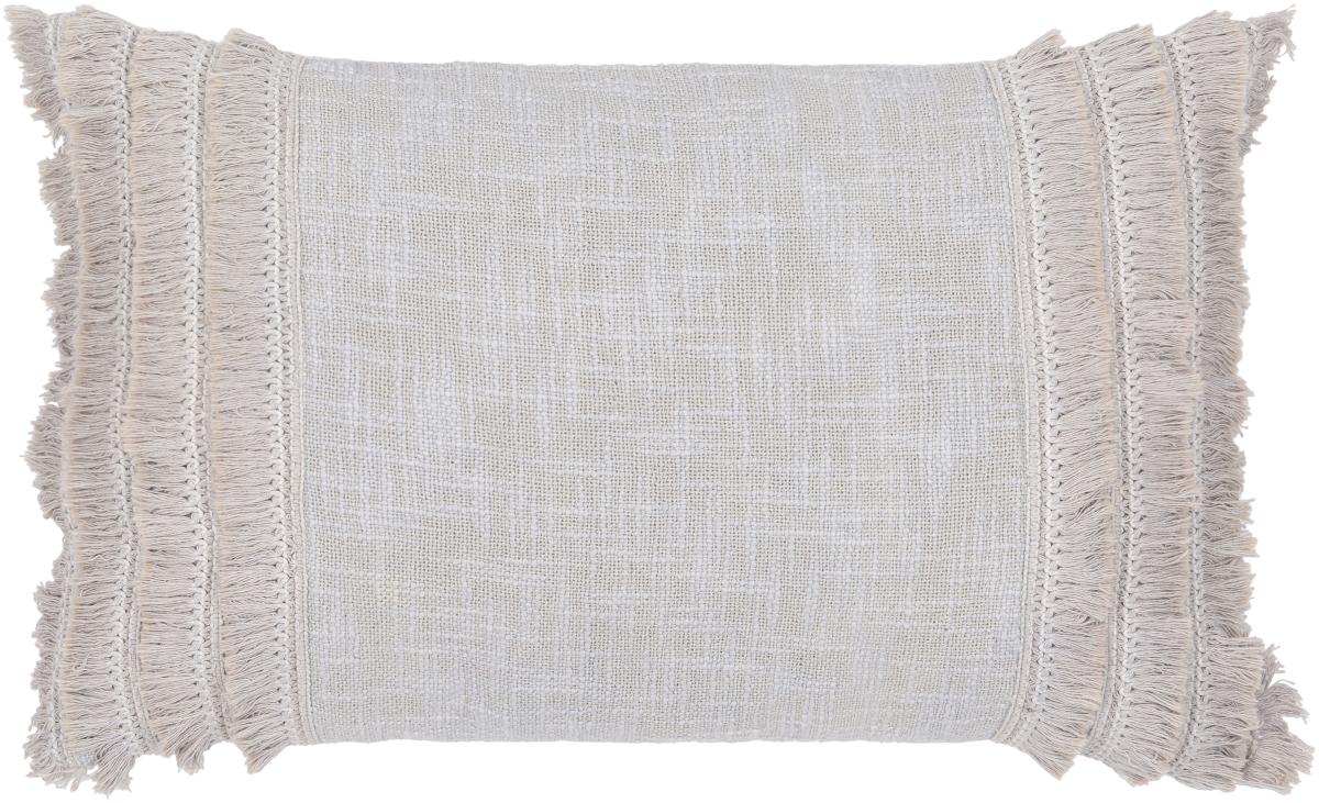 Picture of Livabliss KDE003-1422P 14 x 22 in. Kandie Pillow Kit with Polyester Insert, Light Gray