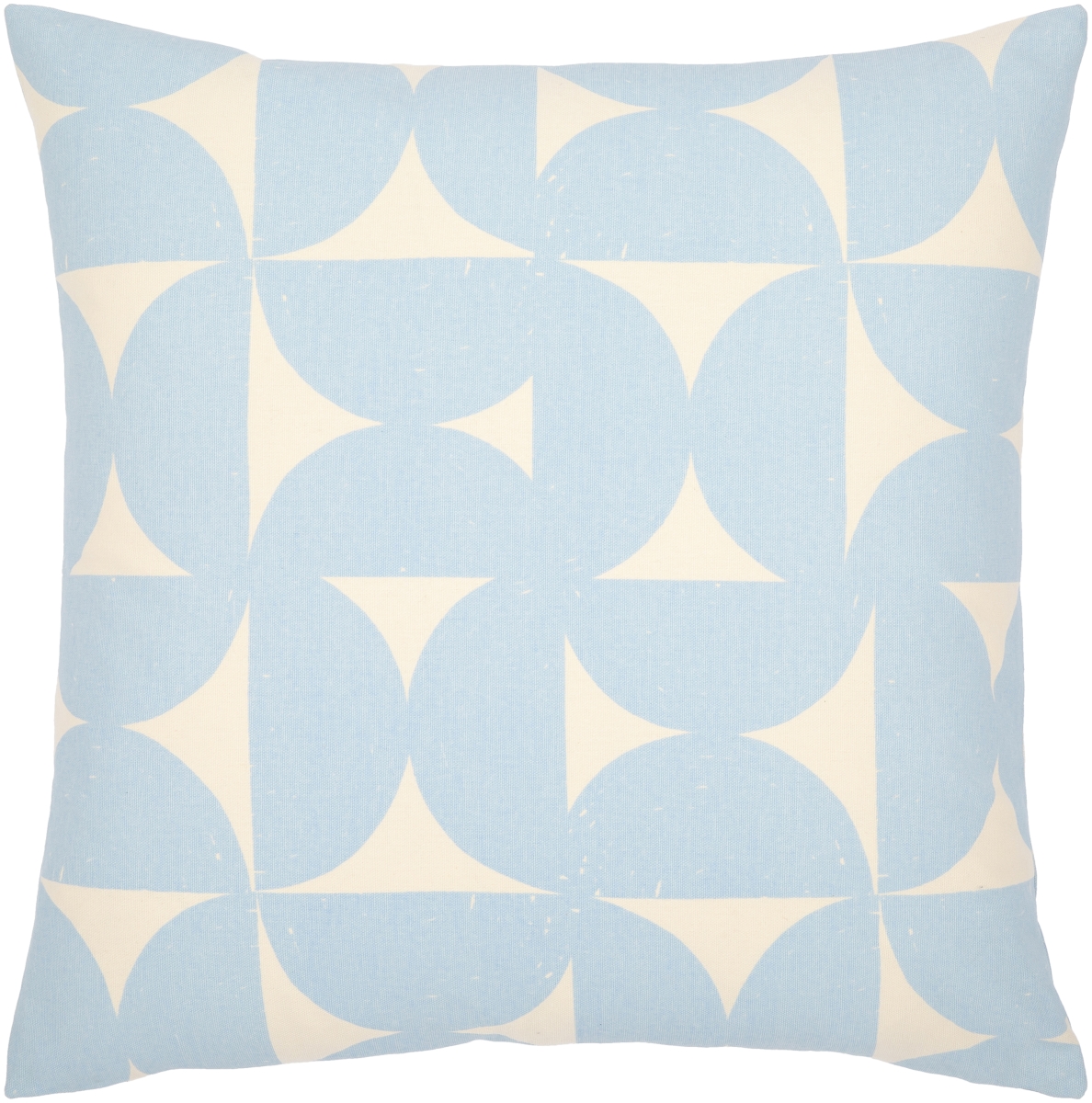 Picture of Livabliss NTR004-2020P 20 x 20 in. Natur NTR-004 Pillow Cover with Polyester Insert&#44; Sky Blue & Cream