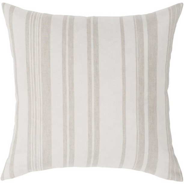 BIS001-2020D 20 x 20 in. Baris Woven Pillow Kit - Ivory & Beige