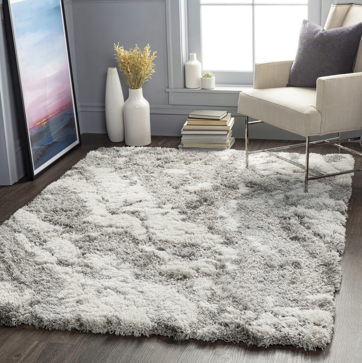 ASG2302-679 6 ft. 7 in. x 9 ft. Alta Shag Rectangle Rug