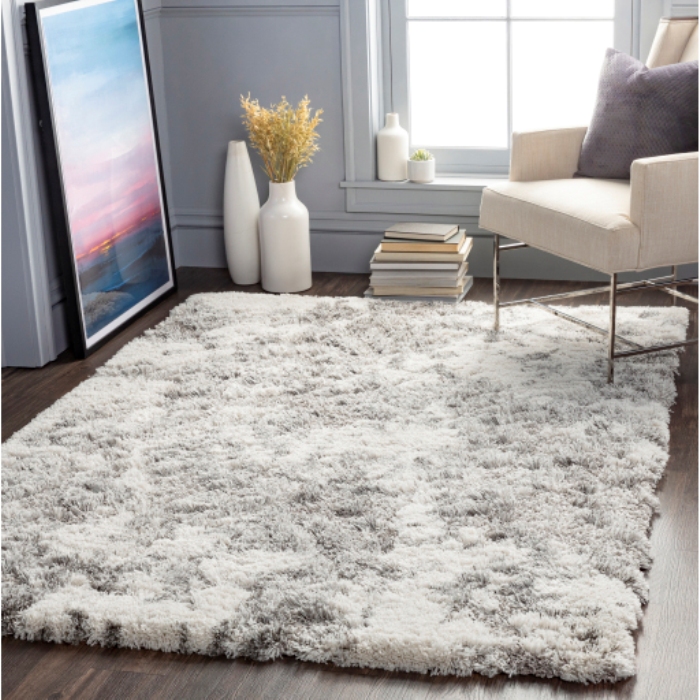 ASG2304-679 6 ft. 7 in. x 9 ft. Alta Shag Machine Woven Rug, Multi Color