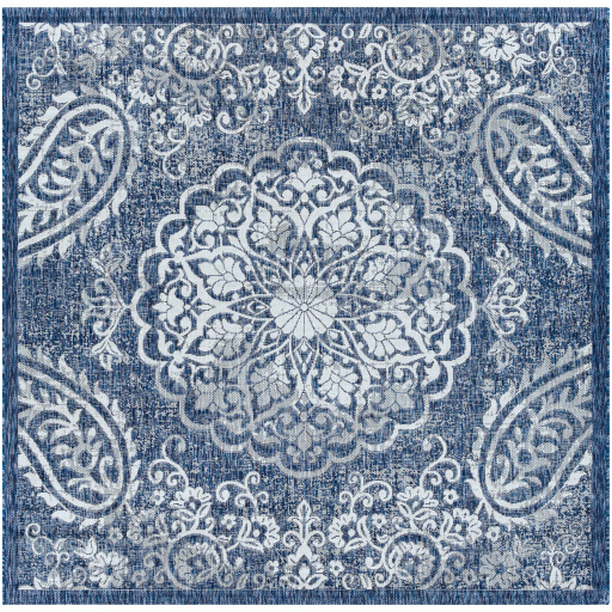 EAG2363-67SQ 6 ft. 7 in. Eagean Machine Woven Square Rug - Multi Color