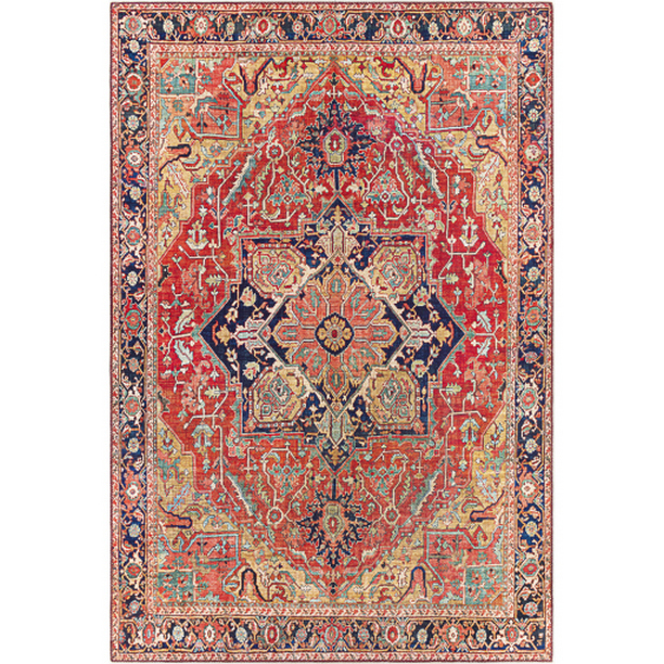 IRS2343-912 9 x 12 ft. Iris Machine Woven Rectangle Rug - Multi Color