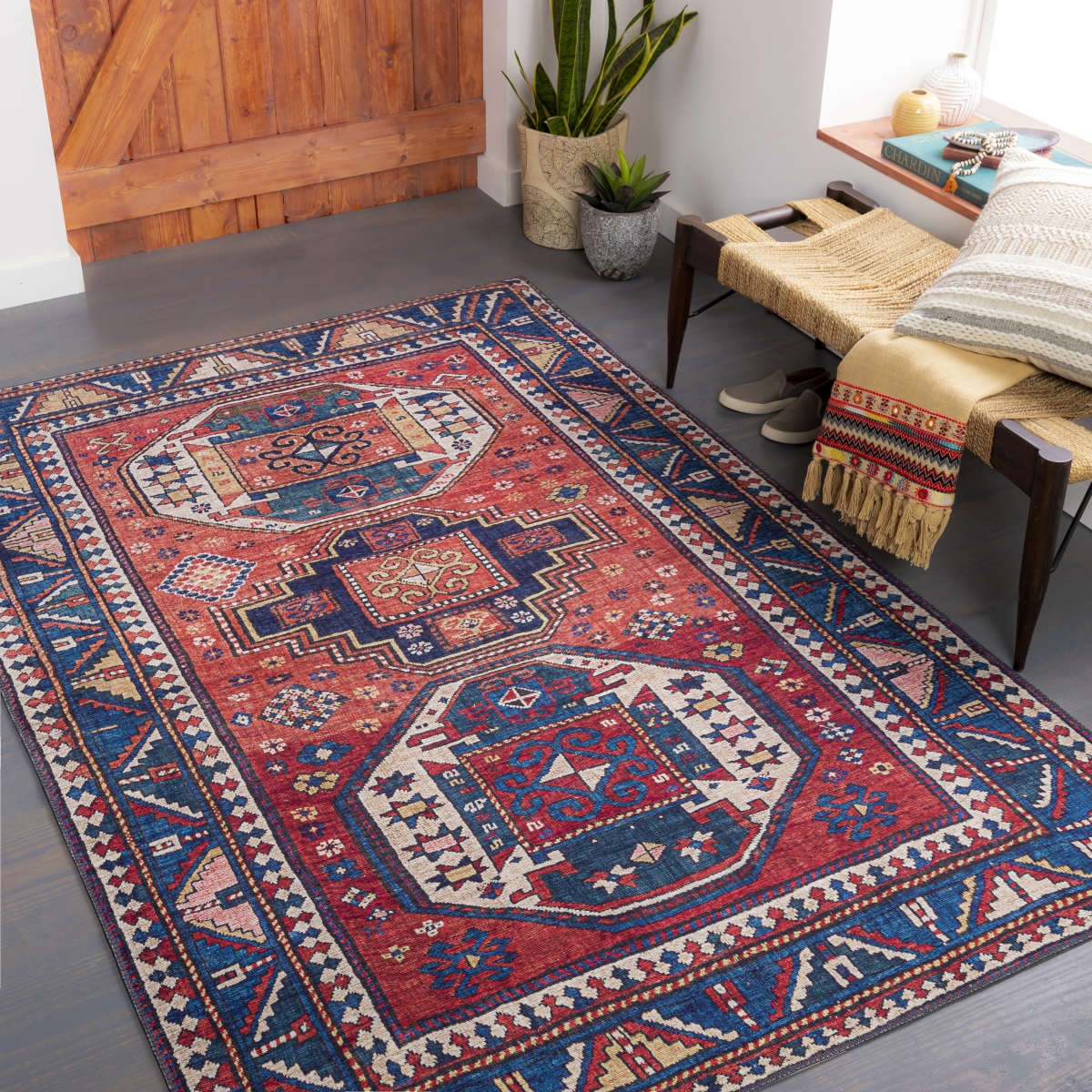IRS2344-2676 2 ft. 6 in. x 7 ft. 6 in. Iris Rectangle Area Rug, Multi Color