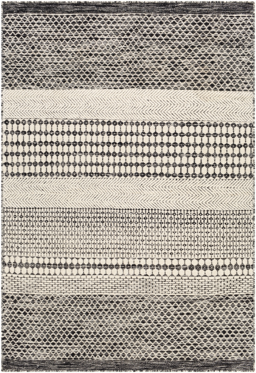 MDI2306-23 2 x 3 ft. Mardin Rectangle Area Rug, Black & Beige