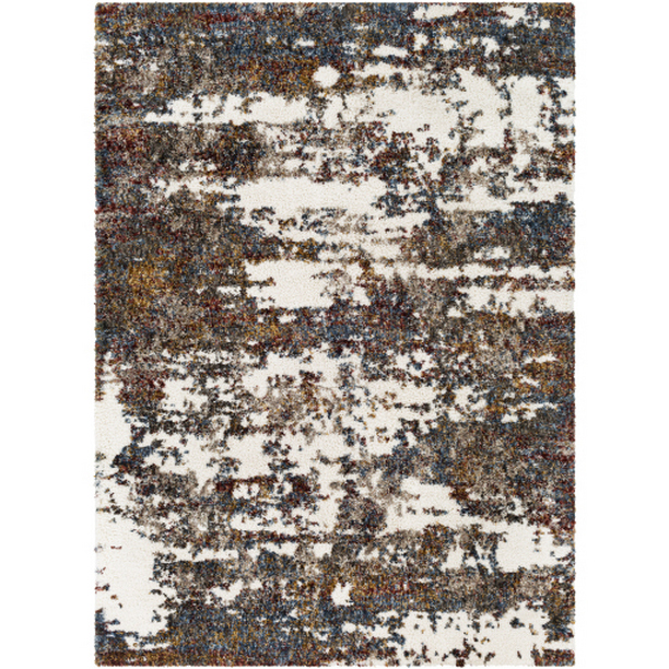 CSG2307-537 5 ft. 3 in. x 7 ft. Celestial Shag Machine Woven Rectangle Rug - Multi Color