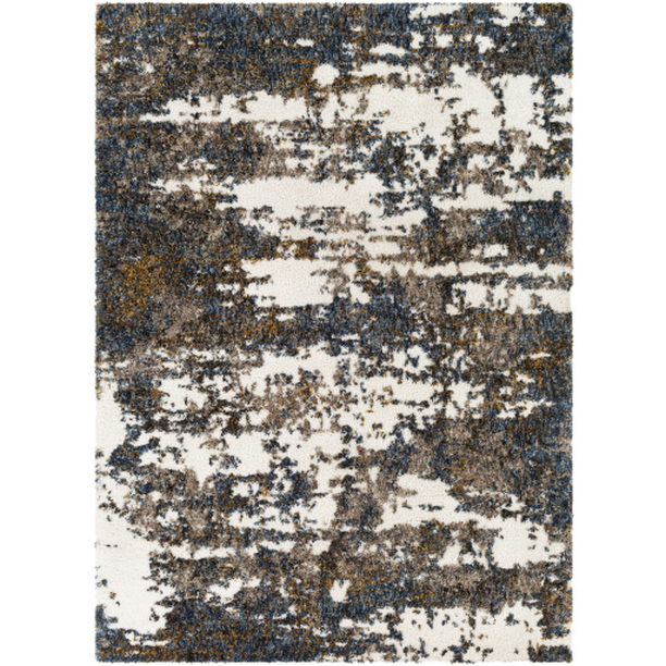 CSG2308-537 5 ft. 3 in. x 7 ft. Celestial Shag Machine Woven Rectangle Rug - Multi Color