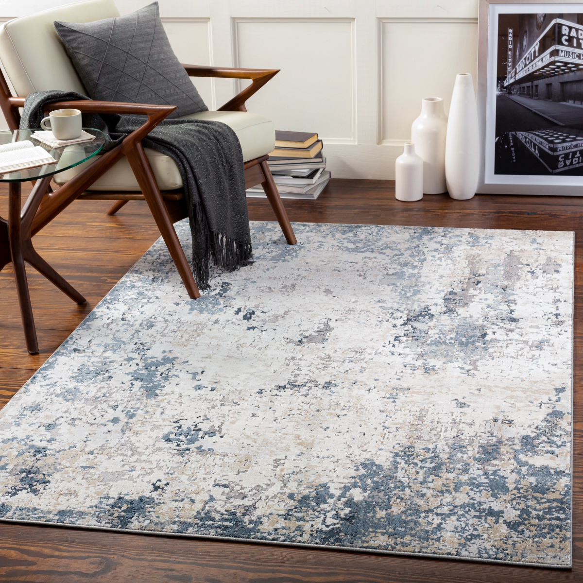 NLD2300-23 2 x 3 ft. Rectangular Norland Machine Wooven Rug, Multi Color