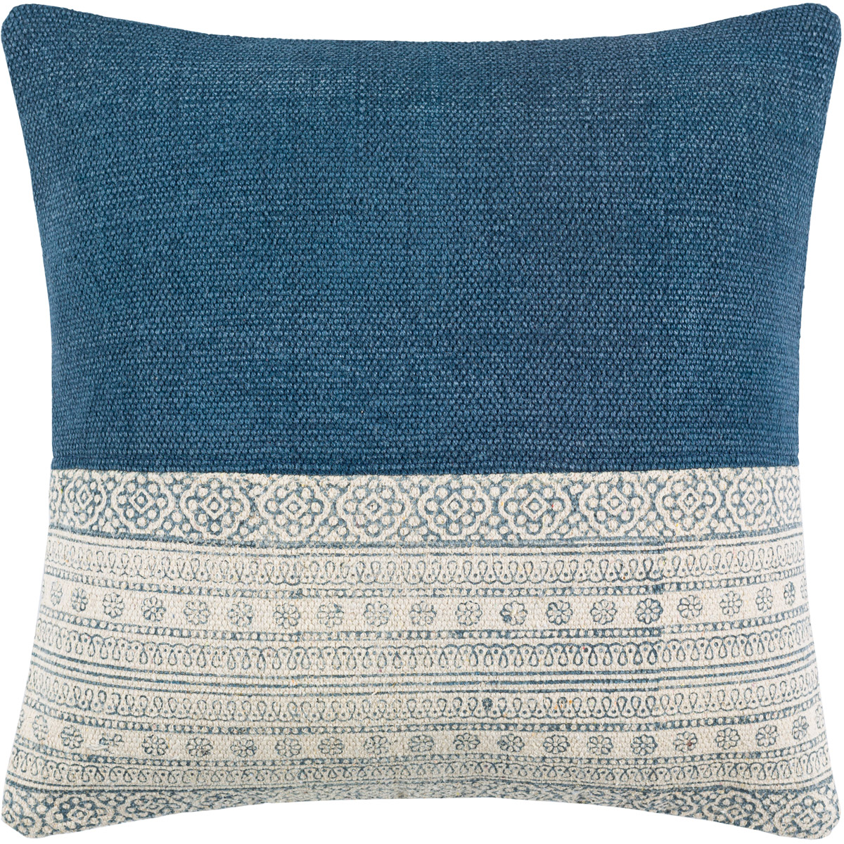 Picture of Livabliss LL004-1818P 18 x 18 in. Lola Pillow Kit&#44; Pale Blue & Cream - Polyester Filled