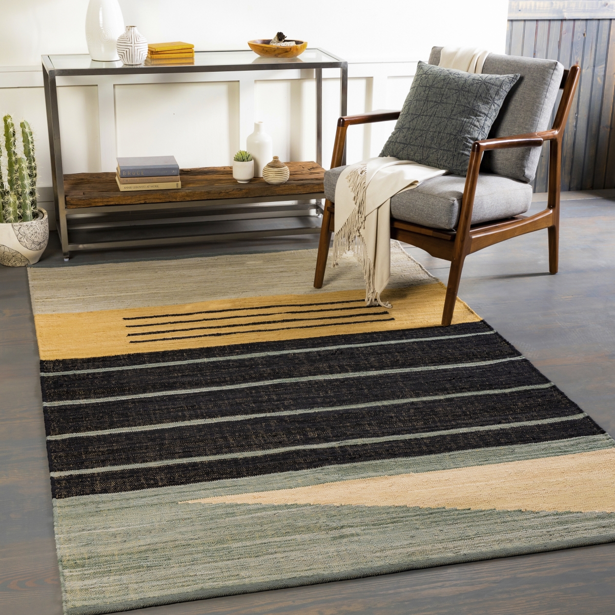 FHM2301-810 8 x 10 ft. Fulham Contemporary Area Rug, Multi Color