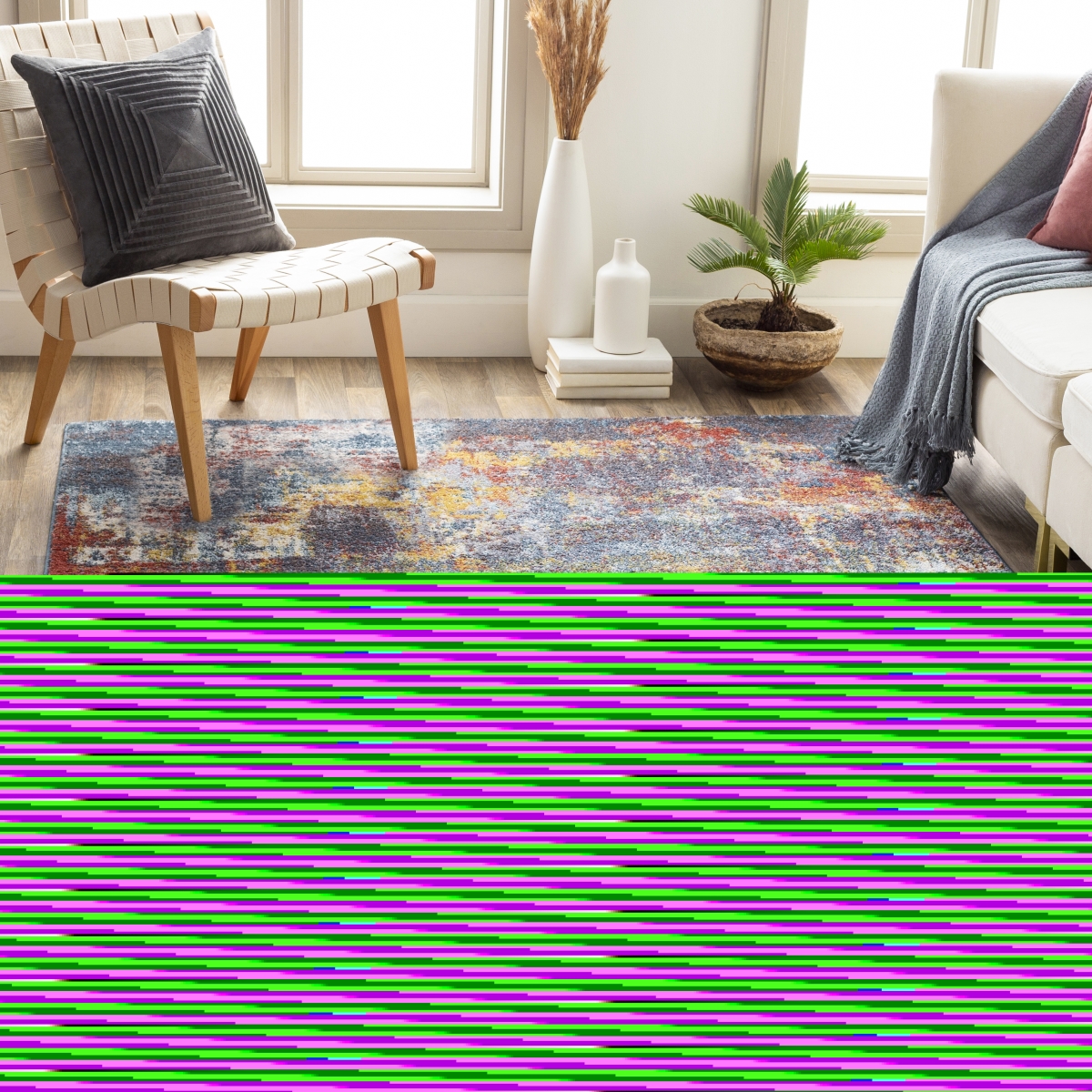 AKR2315-679 6 ft. 7 in. x 9 ft. Ankara Rectangle Rugs, Multi Color