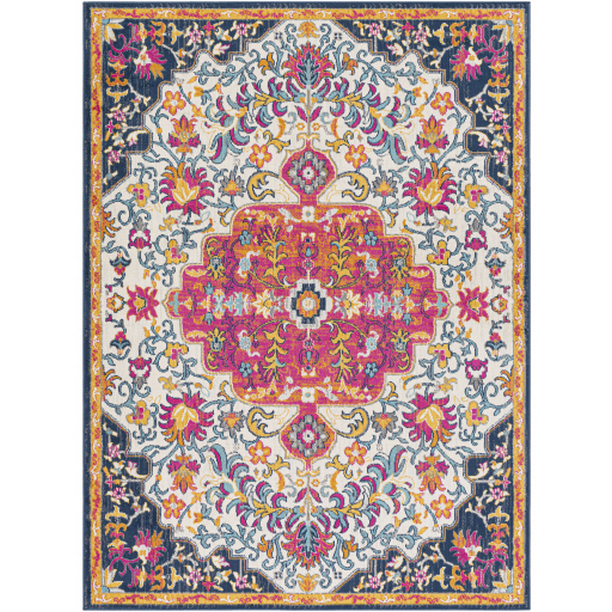 FSA2312-71010 7 ft. 10 in. x 10 ft. Floransa Machine Woven Rectangle Rug - Multi Color