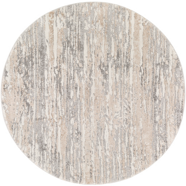 VNE2302-53RD 5 ft. 3 in. Venice Machine Woven Round Rug - Multi Color