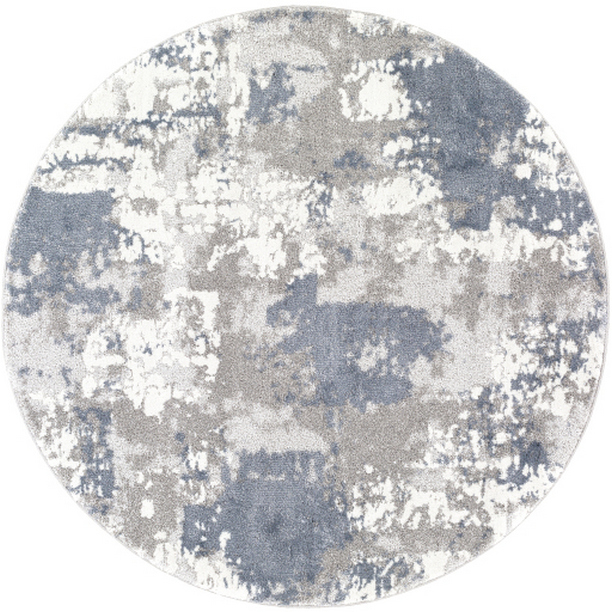 VNE2306-53RD 5 ft. 3 in. Venice Machine Woven Round Rug - Multi Color